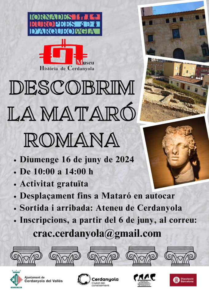 Imatge Jornades Europees d'Arqueologia. Descobrim la Mataró romana (ILURO)