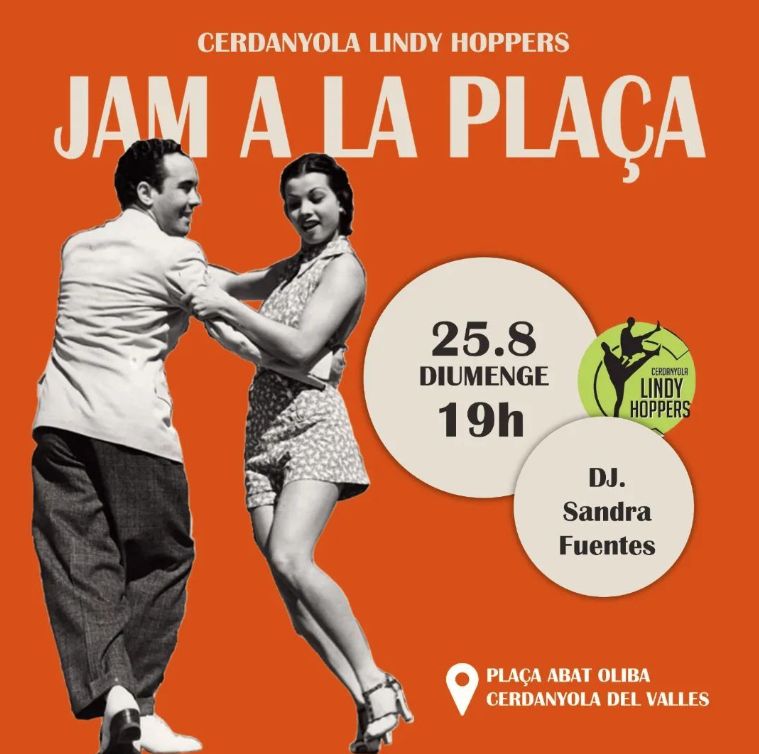 Cartell sessió Jam a la plaça 25 agost