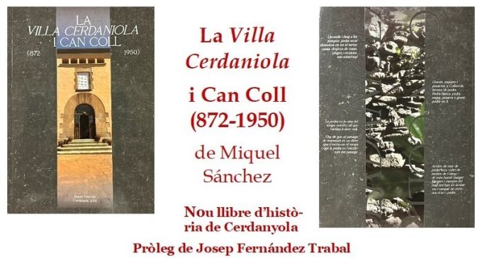 cartell  Presentació del llibre 'La Villa Cerdaniola i Can Coll'