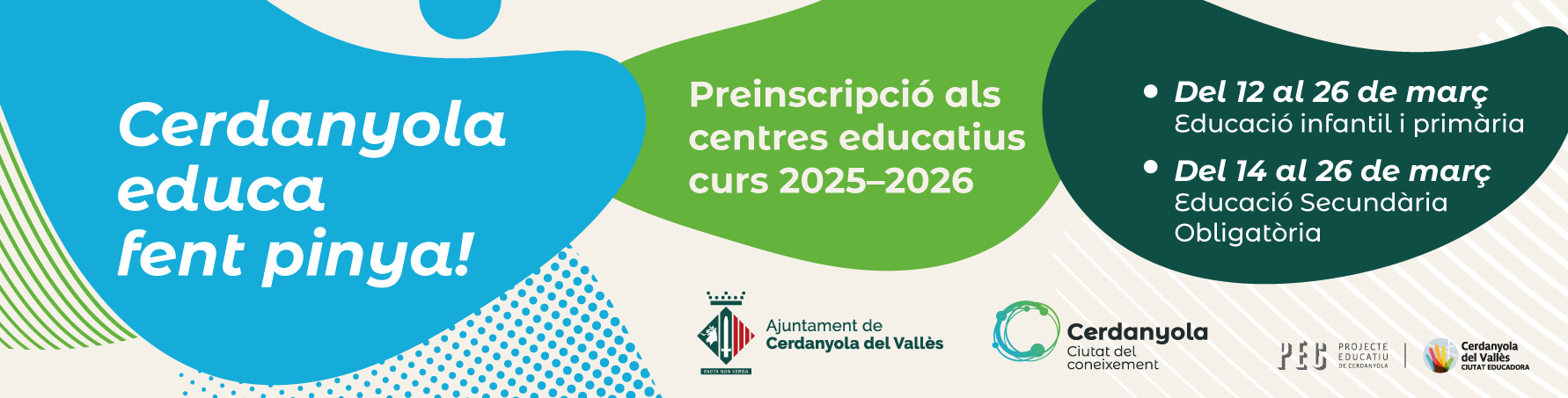 Banner Preinscripció escolar curs 2025-2026