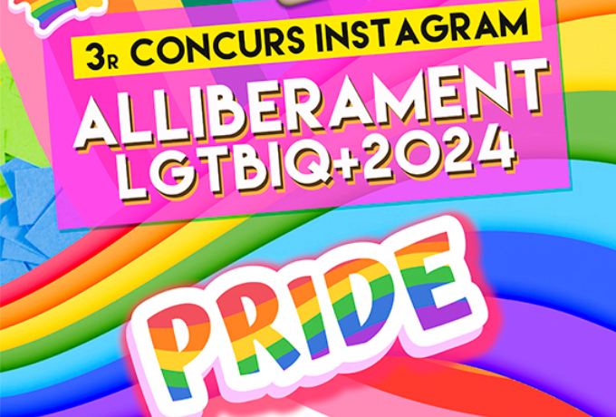 Detall del cartell del 3r Concurs Fotogràfic d'Instagram LGTBIQ+