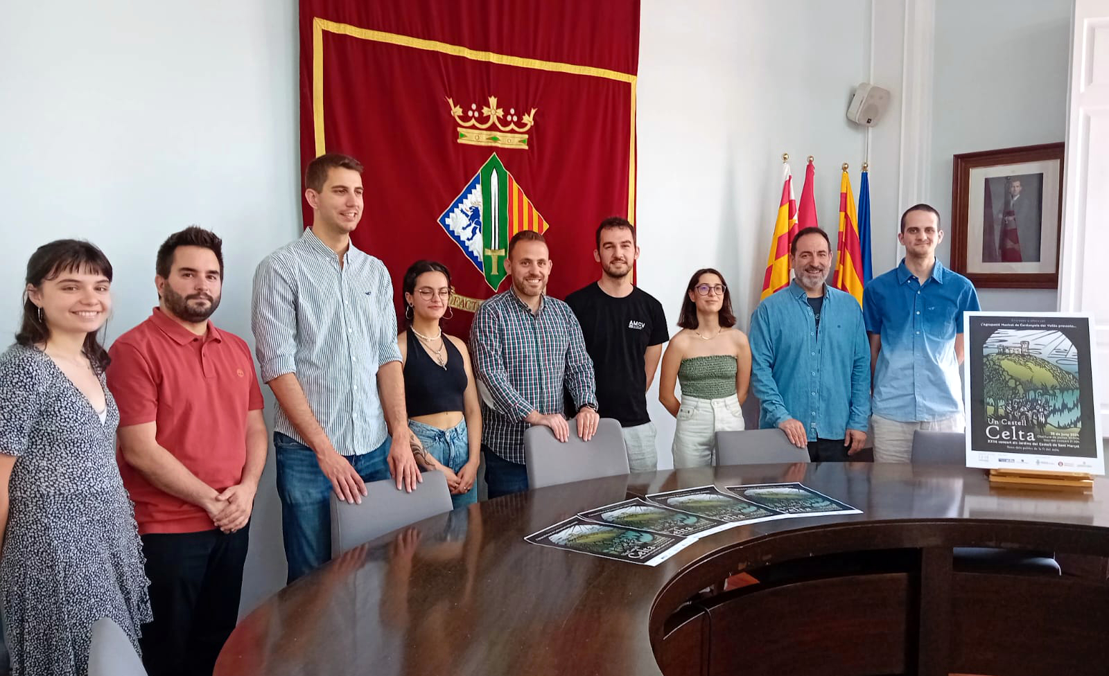 Presentació del Concert al Castell 2024 a la sala de plens de l'Ajuntament