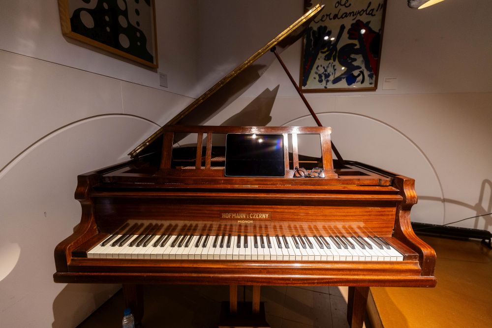 Piano restaurat i ubicat al Museu d'Art de Cerdanyola