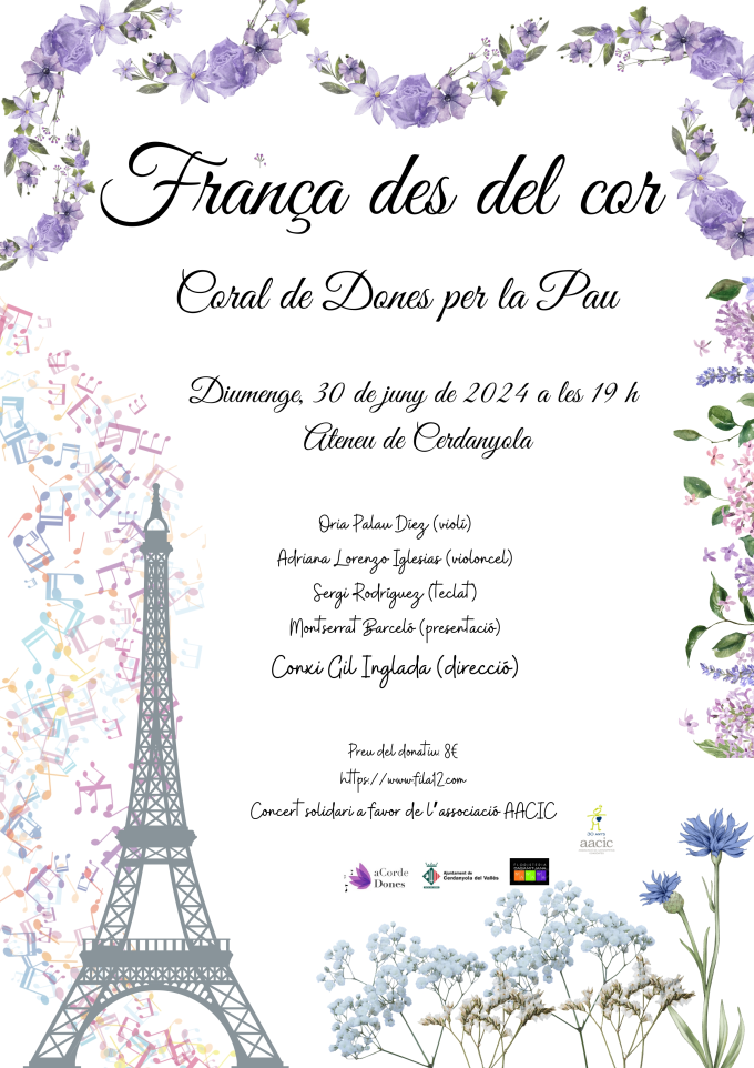 Imatge Concert benèfic de Coral de dones per la Pau - França des del cor 