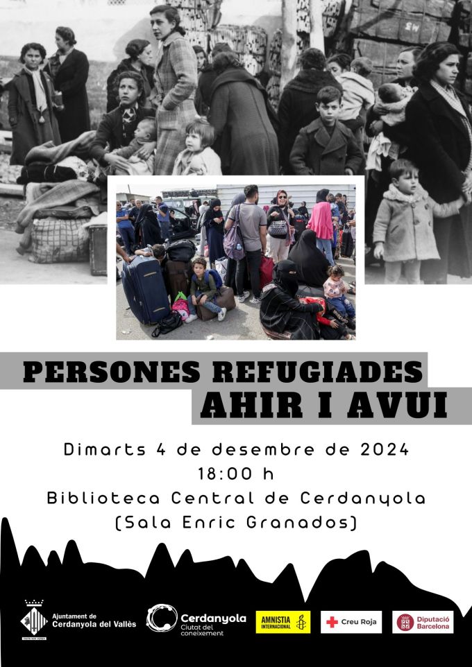 Cartell Xerrada 'Persones refugiades, ahir i avui'