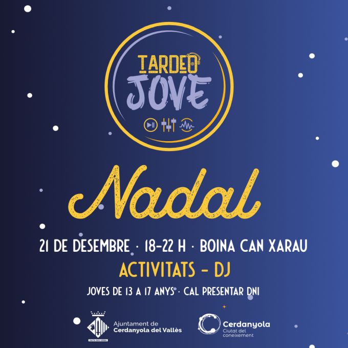 Cartell Tardeo Jove especial Nadal