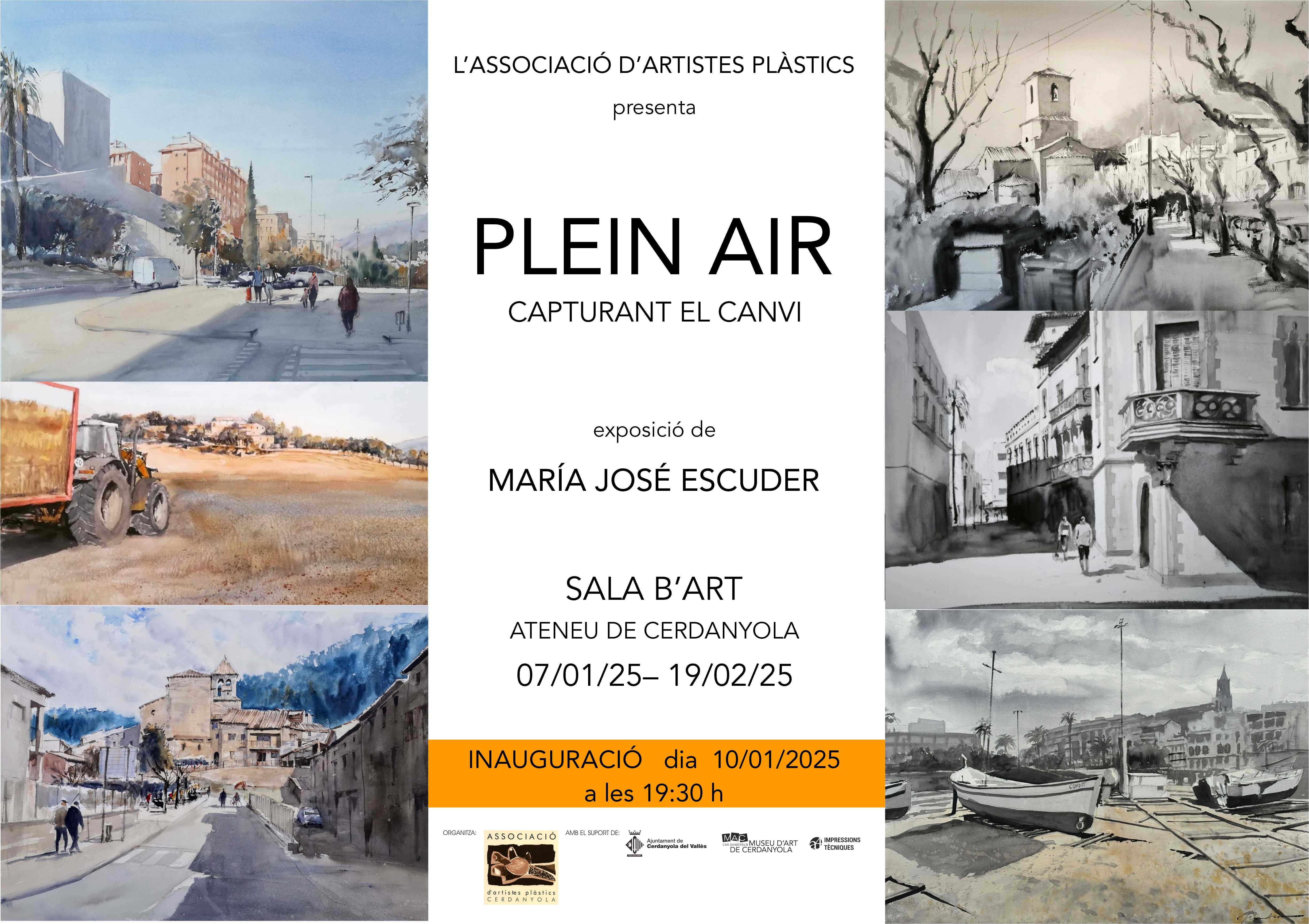 Cartell Exposició 'Plein Air, Capturant el Canvi' de María José Escuder