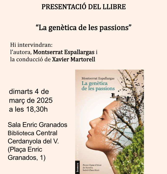 cartell presentació del llibre