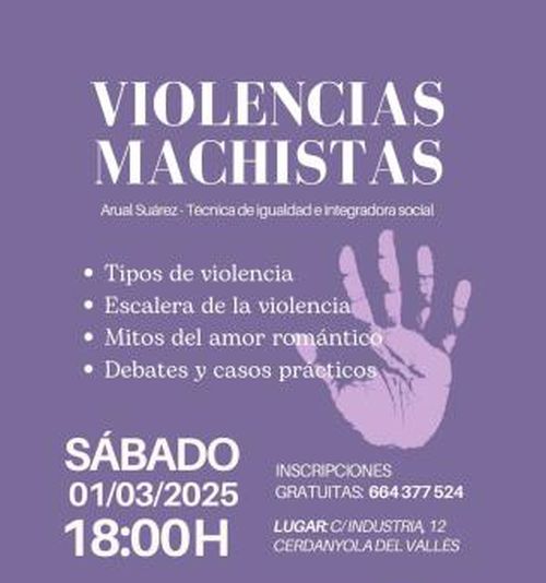 cartell del taller Violències Masclistes