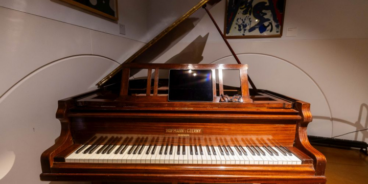 Piano restaurat i ubicat al Museu d'Art de Cerdanyola